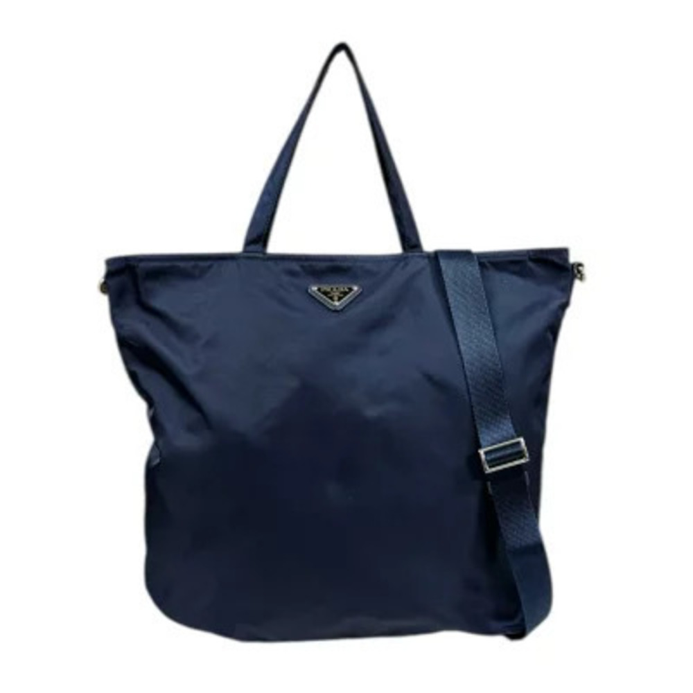 Prada Crossbody Tessuto Saffiano Bag Navy Blue